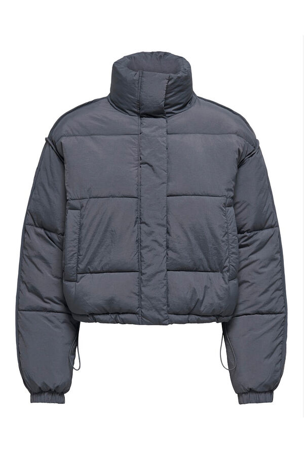 Only Casaco curta acolchoada  azul