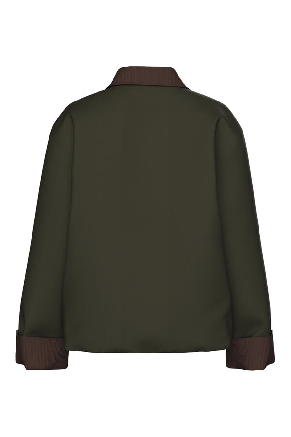 Pieces Jaqueta contrastante  verde