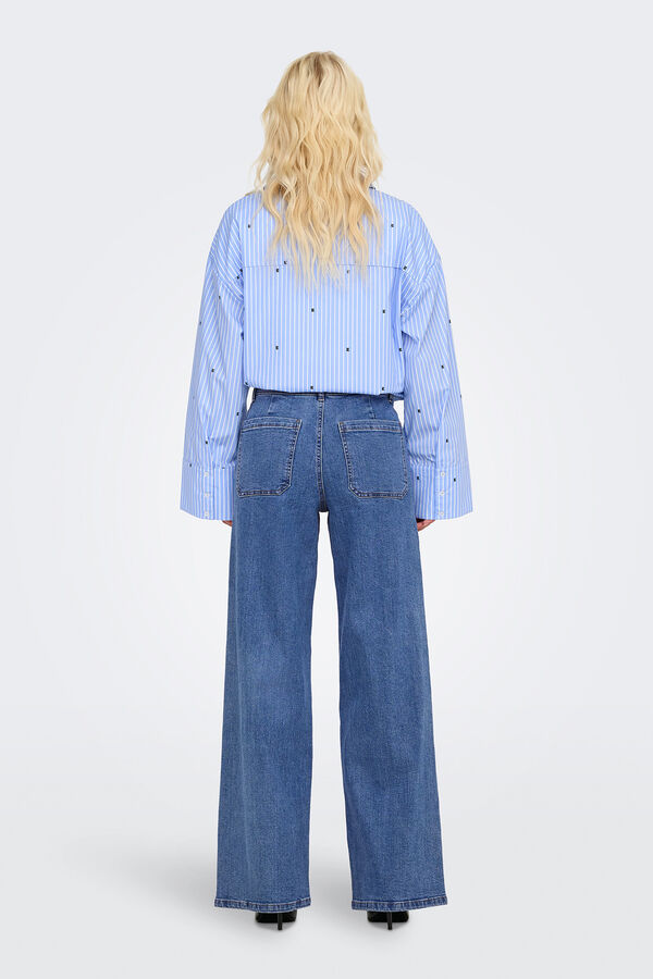 JDY Jeans longos azul