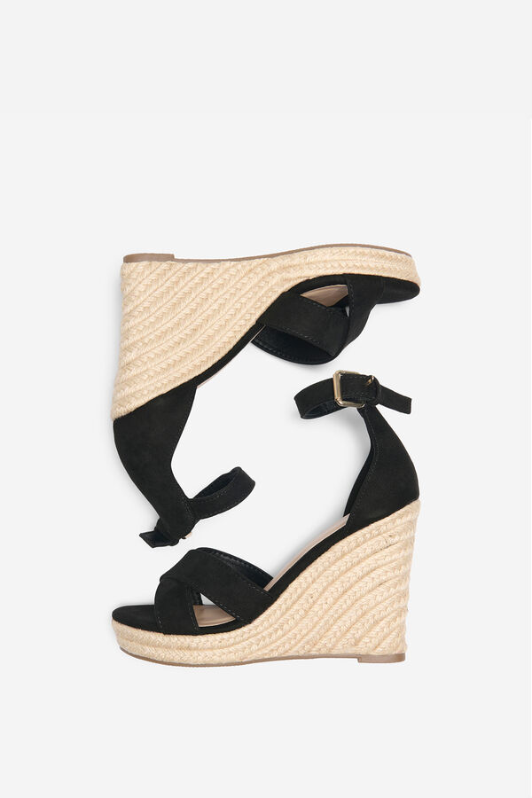 Only Shoes Alpercata de cunha preto