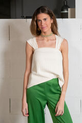 Cul Sac top orle&atilde;es bege