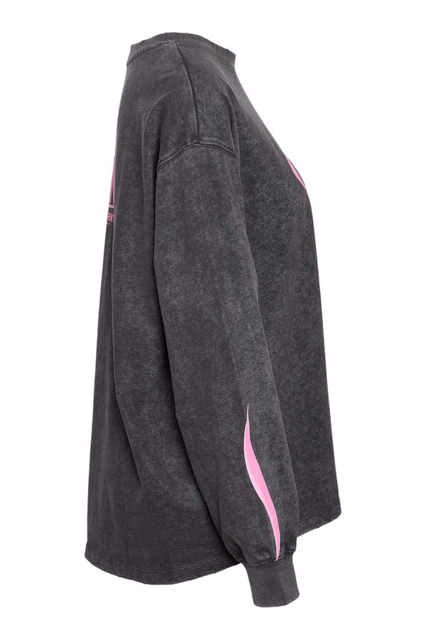 Noisy May Sweatshirt com efeito desgastado cinzento