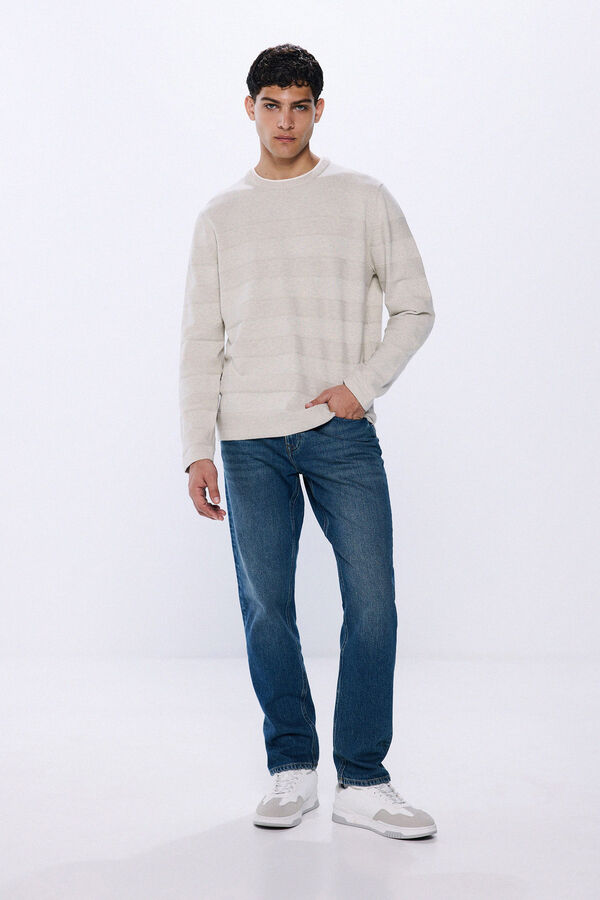 Springfield Jersey cuello doble gris