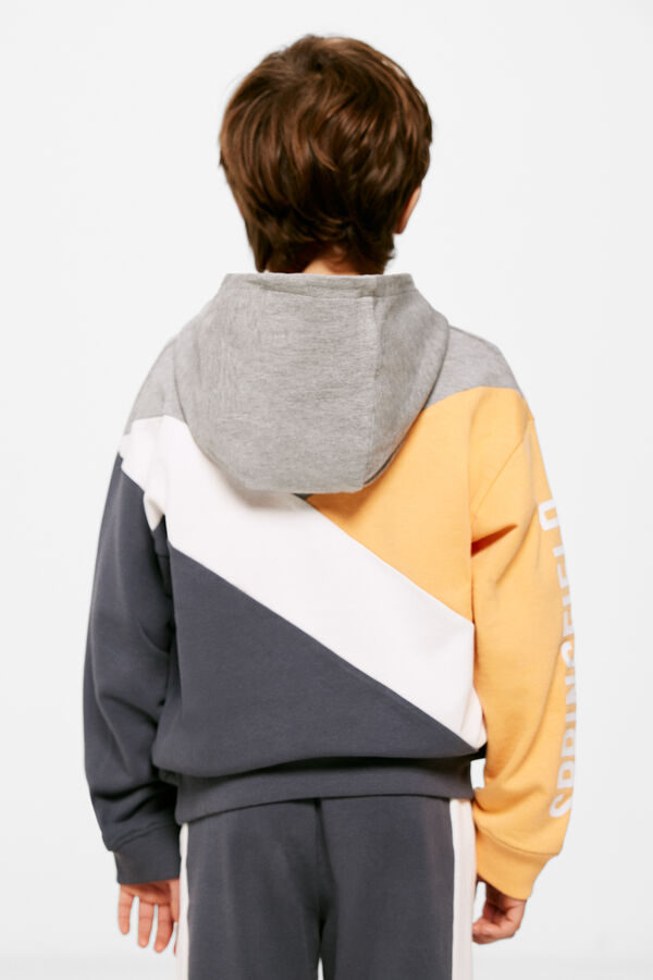 Springfield Kids Sudadera color block ni&ntilde;o azul