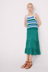 Springfield Kids saia midi para menina verde