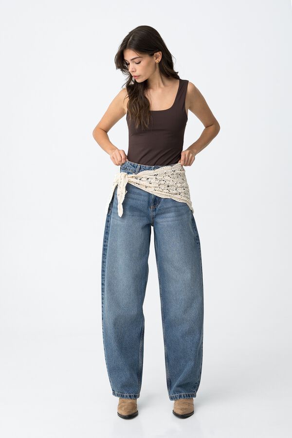 Tiffosi Young Pantal&oacute;n vaquero barrel azul