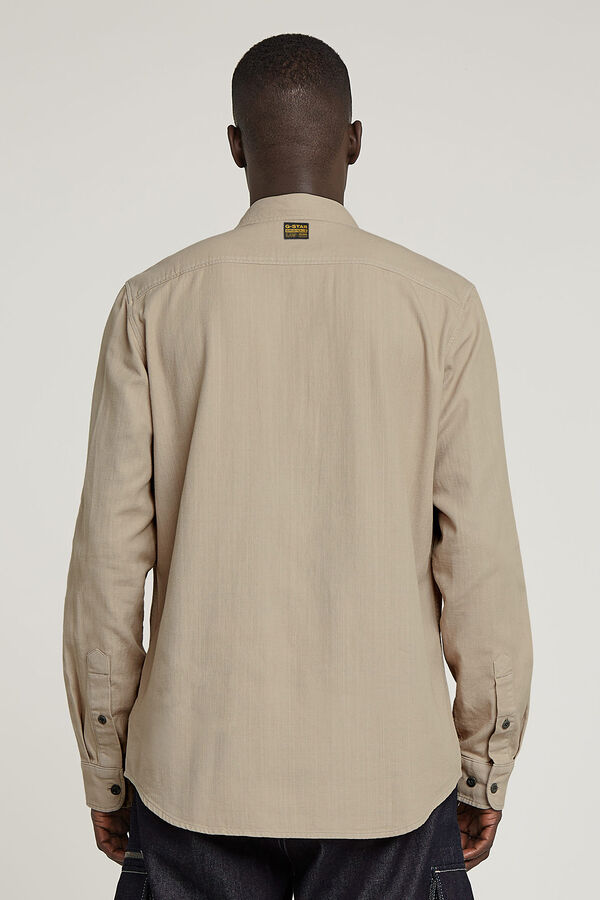 G-STAR Camisa de manga comprida com bolsos  bege