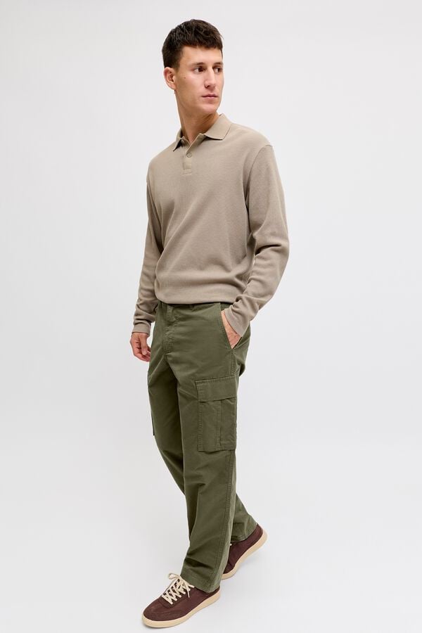 JJ REBEL Cal&ccedil;a cargo 100% algod&atilde;o verde