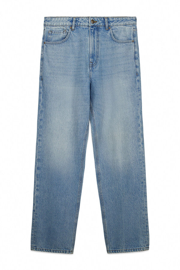 Springfield Jeans lavado medio claro straight fit azul