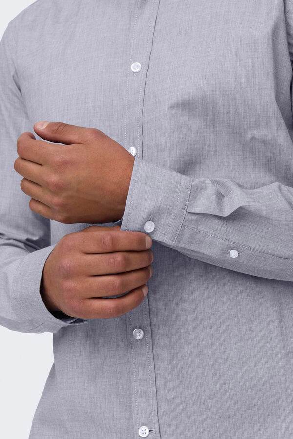 Only & Sons Camisa de hombre slim fit azul