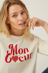 Springfield Sweatshirt "Mon coeur" cinza