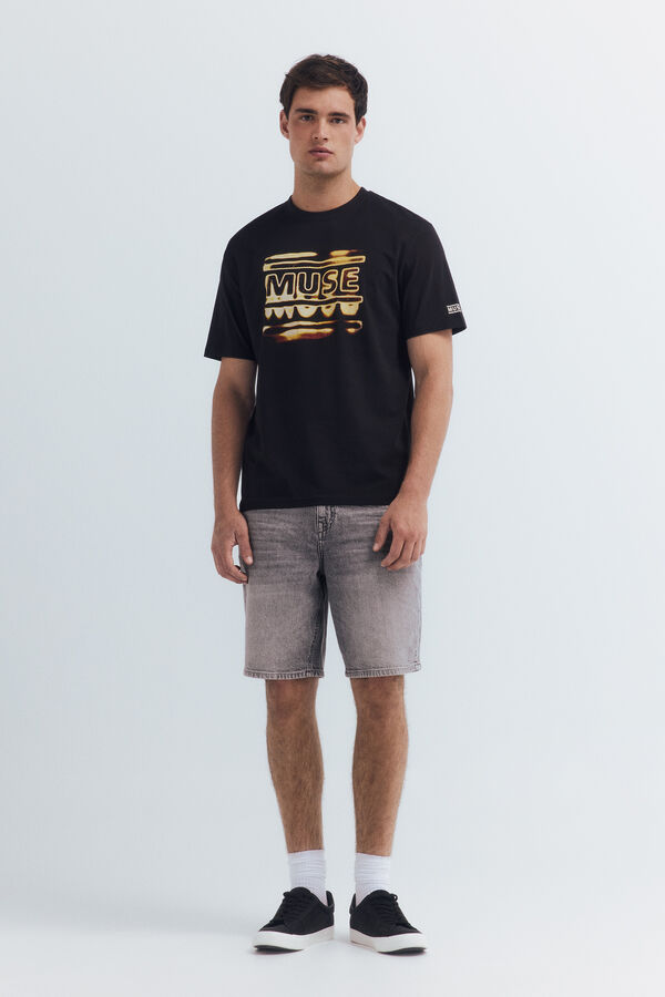 Springfield Camiseta Muse negro