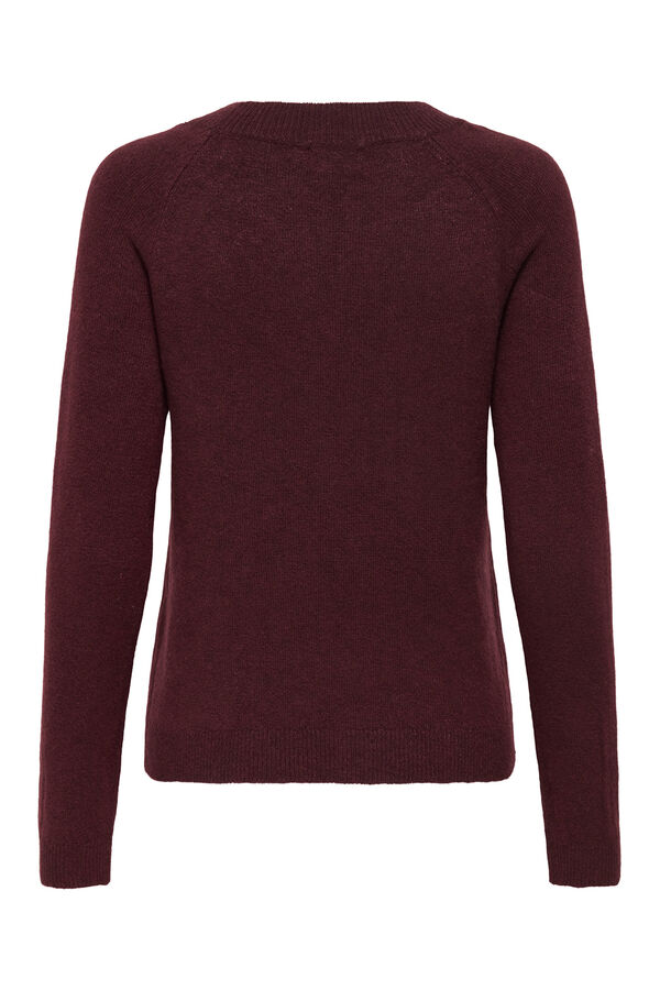 Only Jersey de cuello redondo morado/lila