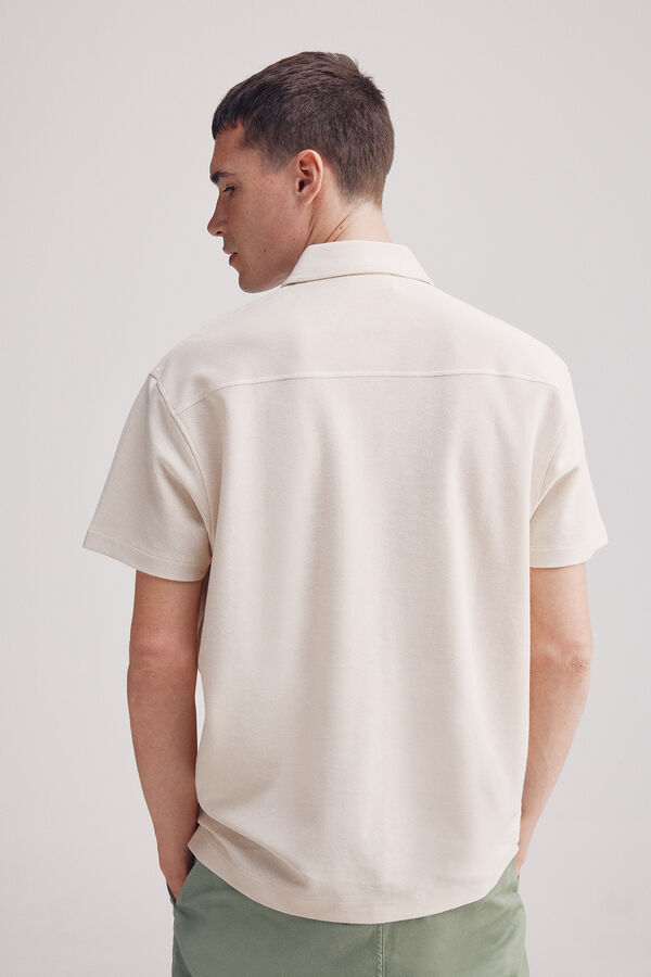 Springfield Polo com bolso estruturado de regular fit branco