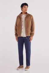 Springfield Cal&ccedil;a cal&ccedil;as chino slim fit com micro estampa azul