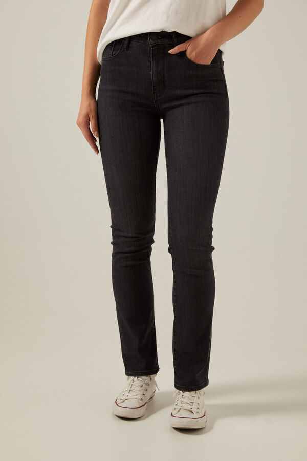 Springfield Jeans 724™ High Rise Straight gris oscuro