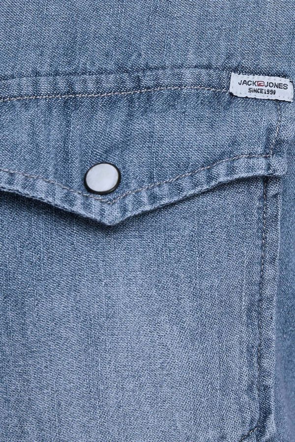 Jack & Jones PLUS Camisa de ganga loose fit PLUS azul