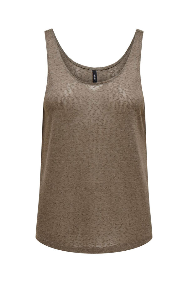 Only Camiseta sin mangas gris