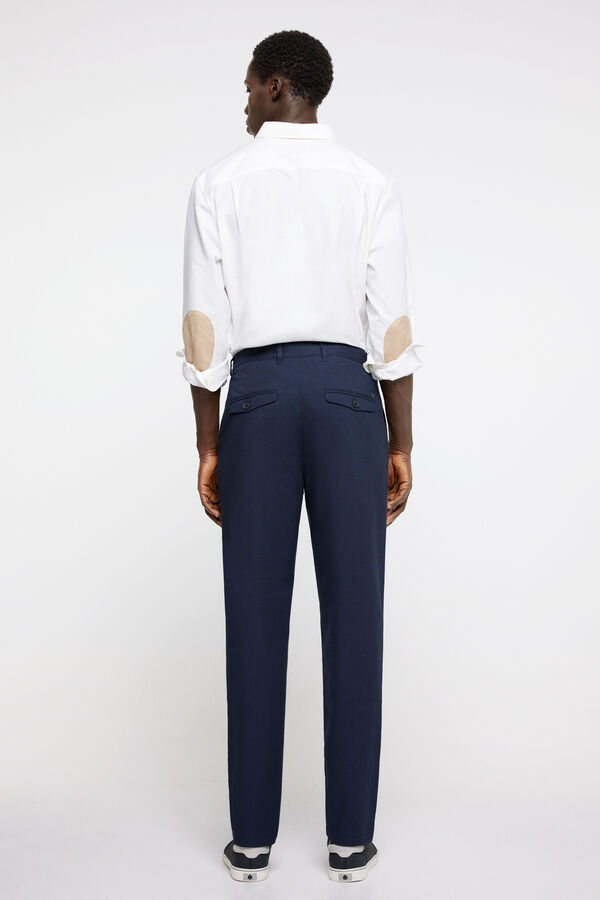 Springfield Chino vestir estructura bicolor azul