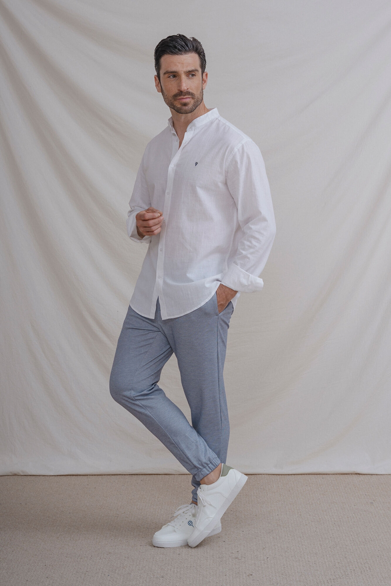 Celopman Camisa flam&ecirc; gola mao