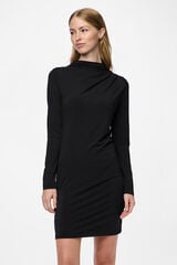 Pieces Vestido ajustado de punto negro