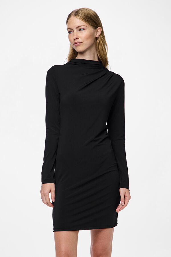 Pieces Vestido ajustado de punto negro