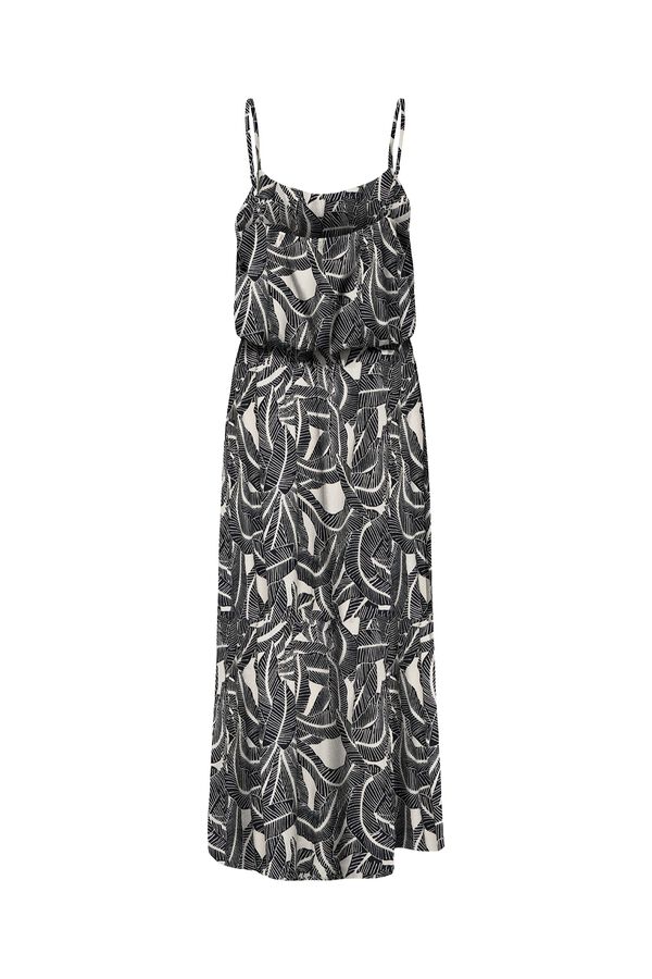 Only Vestido comprido com al&ccedil;as estampado