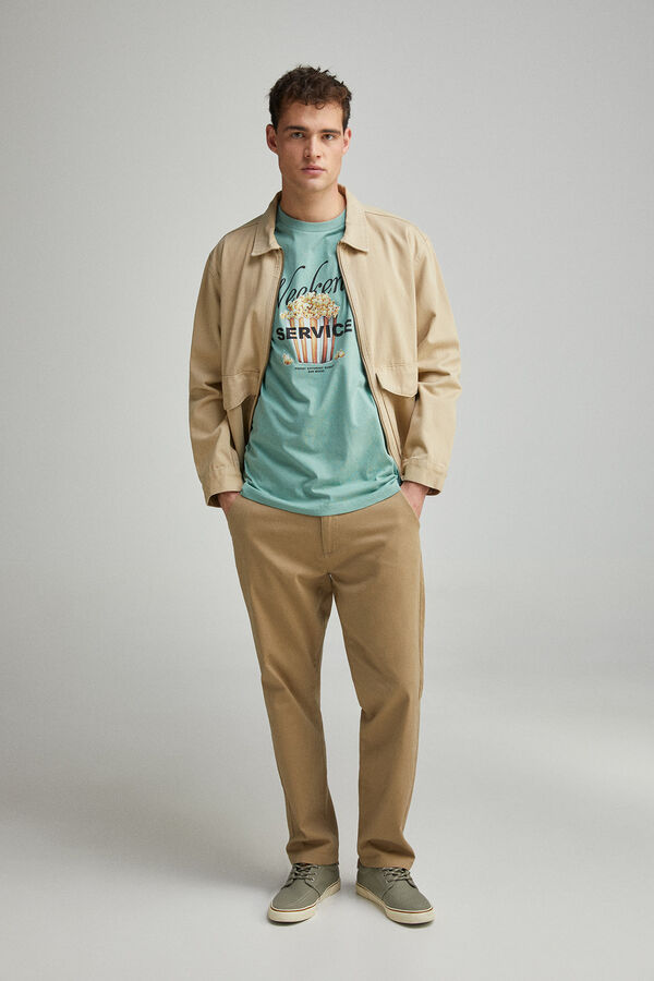 Springfield Camiseta do Serviço de Fim de Semana verde