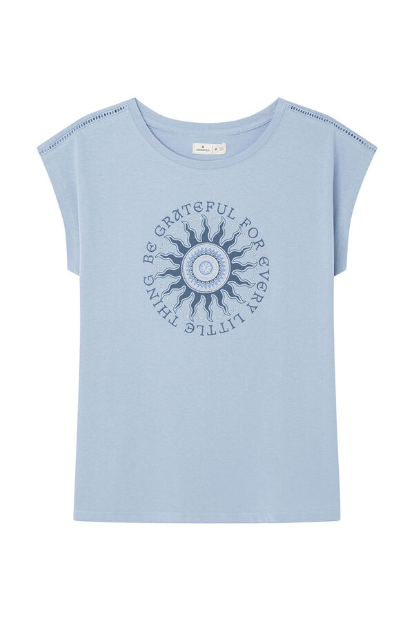 Springfield Camiseta "Be grateful&hellip;" azul