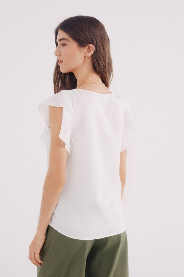 Springfield Blusa folhos cru