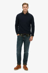Superdry Jersey cuello redondo azul