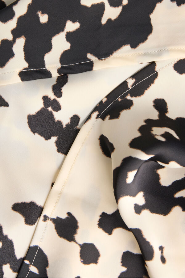 Jack & Jones Vestido midi estampado branco