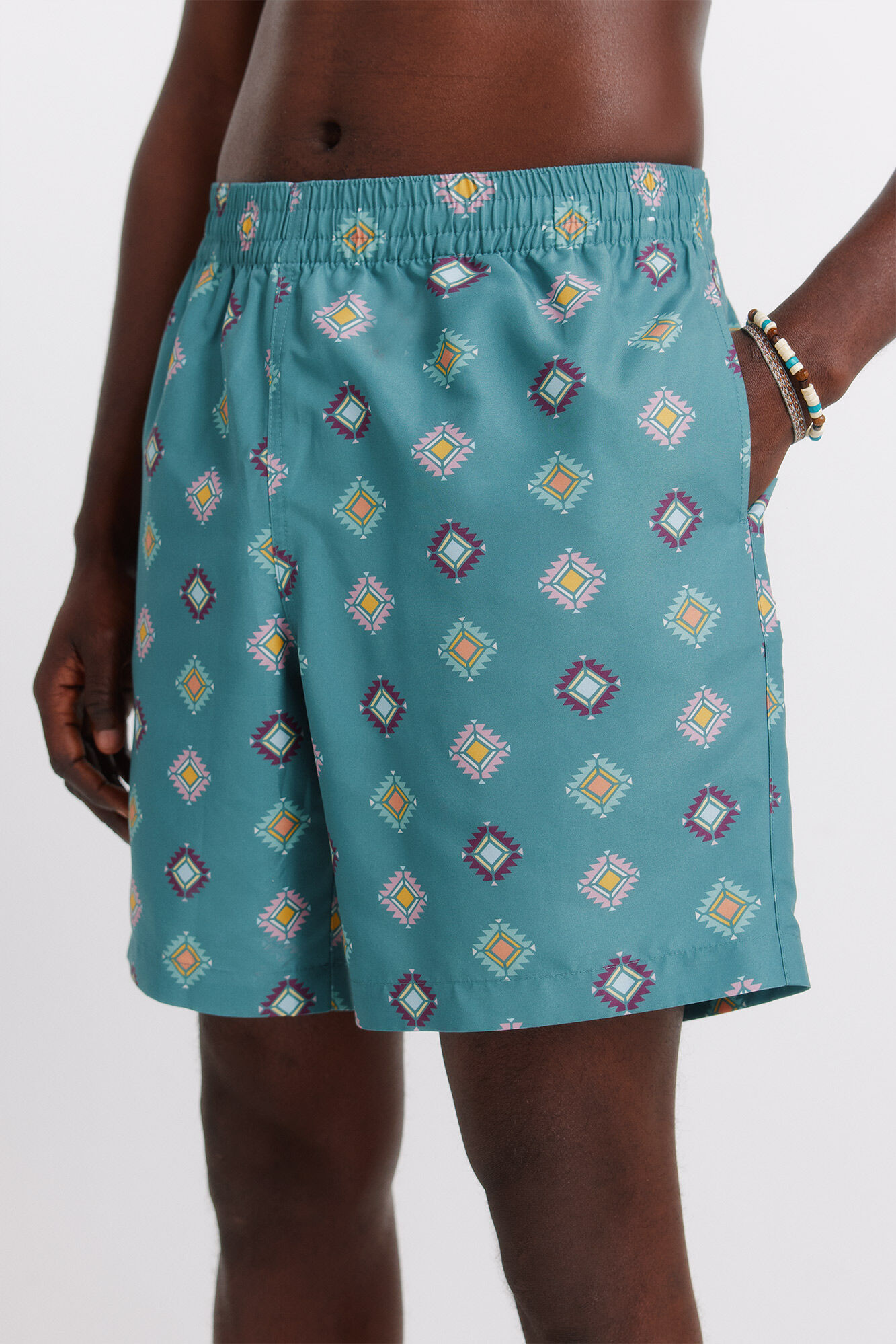 Springfield Ba&ntilde;ador estampado &eacute;tnico