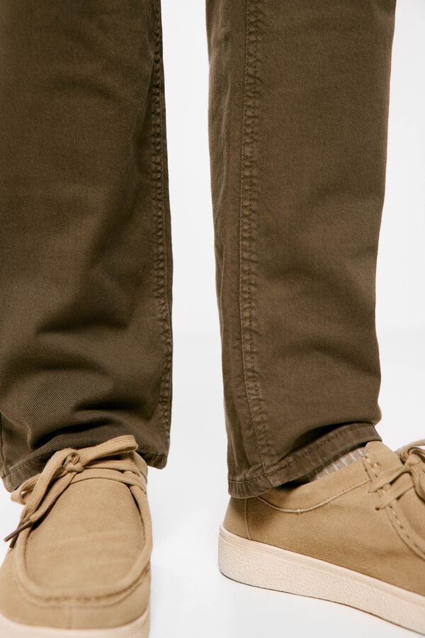 Springfield Cal&ccedil;as 5 bolsos cor regular relax lavado cru