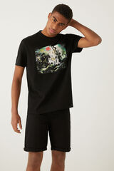 Springfield Camiseta Coldplay negro