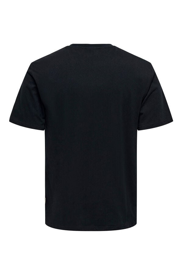 Only & Sons T-shirt de manga curta. preto