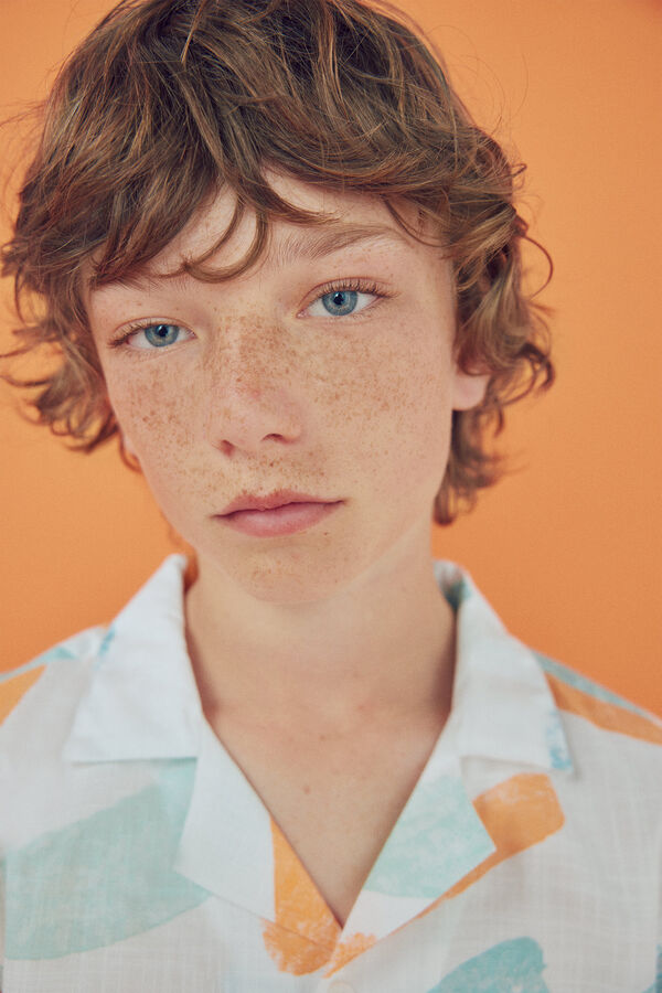 Springfield Kids Camisa de manga curta para menino bege