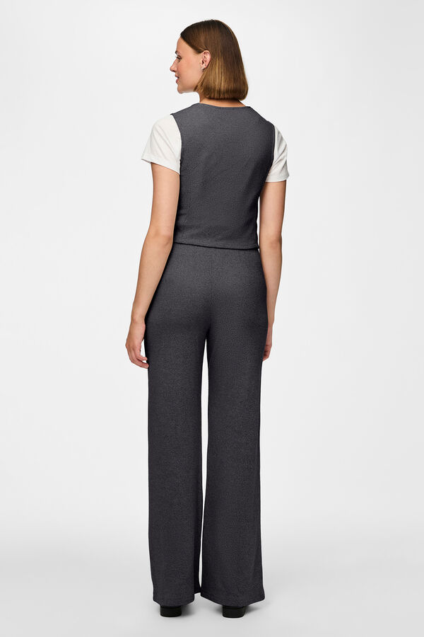 Pieces Calças de algodão cinzento