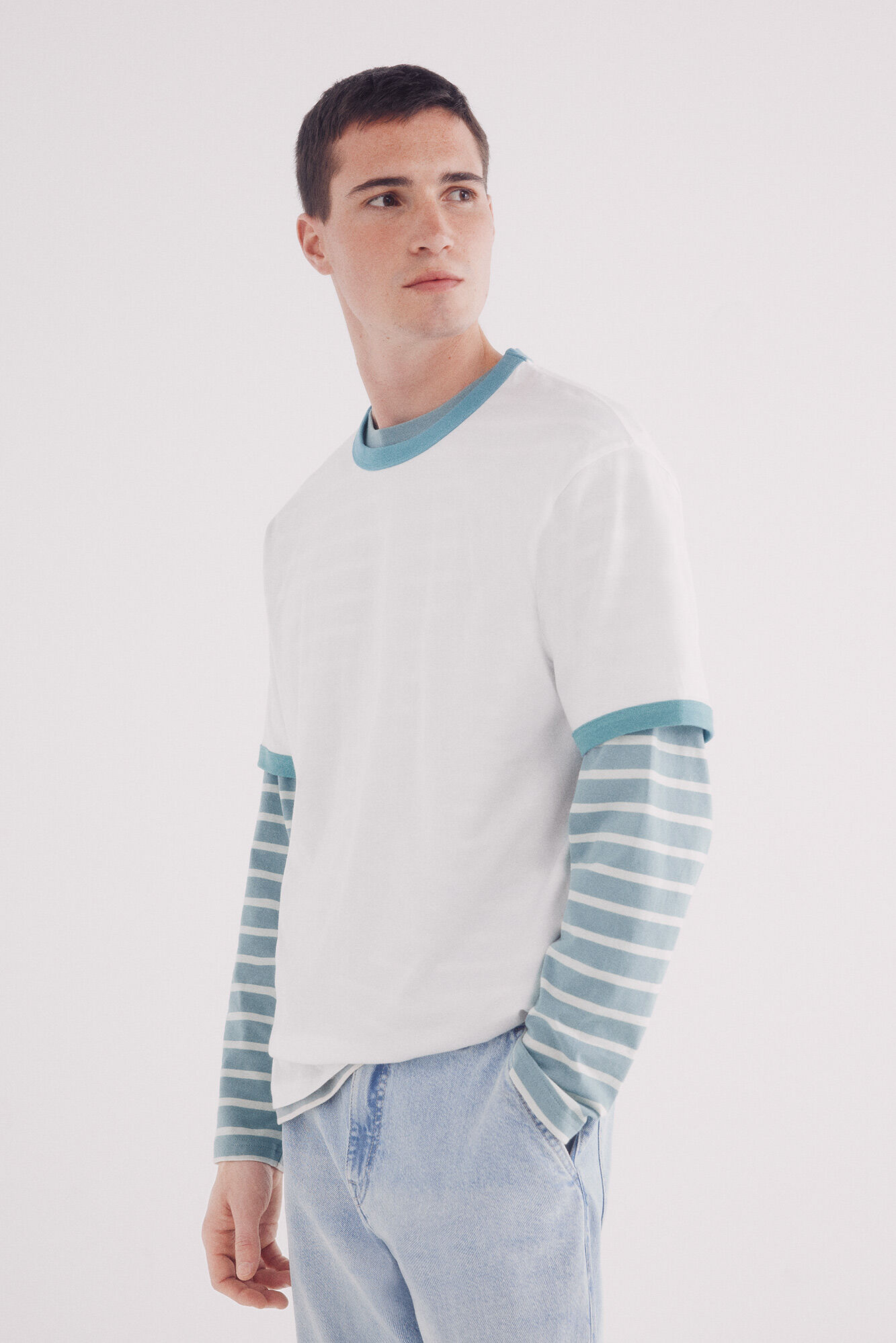 Springfield Camiseta Contraste