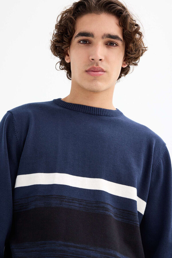 Inside Camisola &agrave;s riscas azul