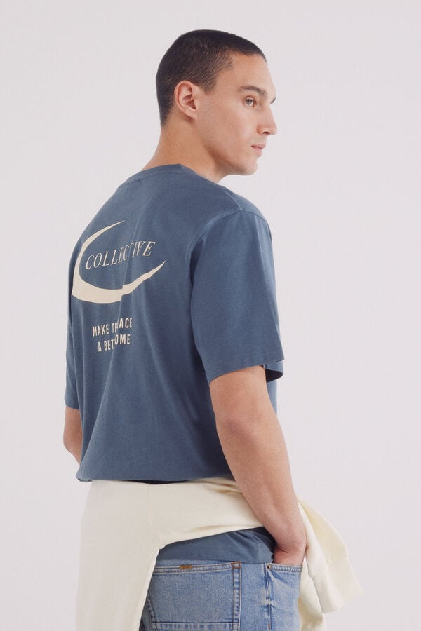 Springfield camiseta coletiva azul