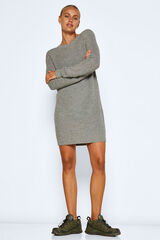Noisy May Vestido curto de malha  cinzento