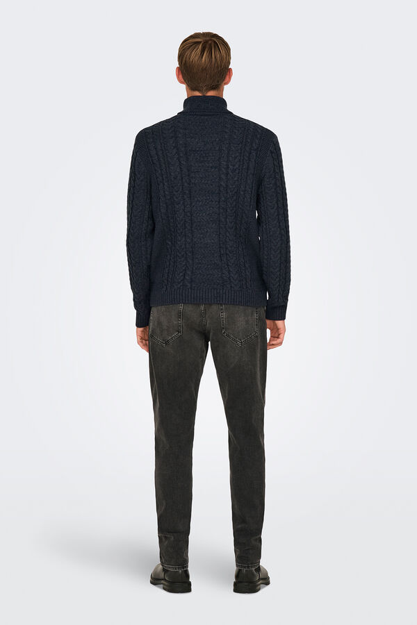 Only & Sons Jersey de punto de hombre regular fit azul