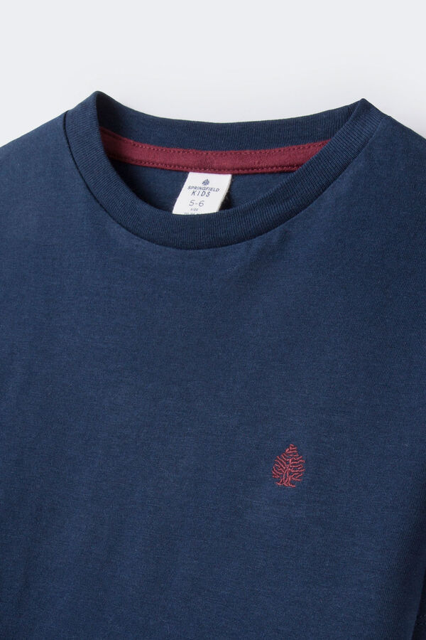 Springfield Kids Camiseta básica logo niño azul