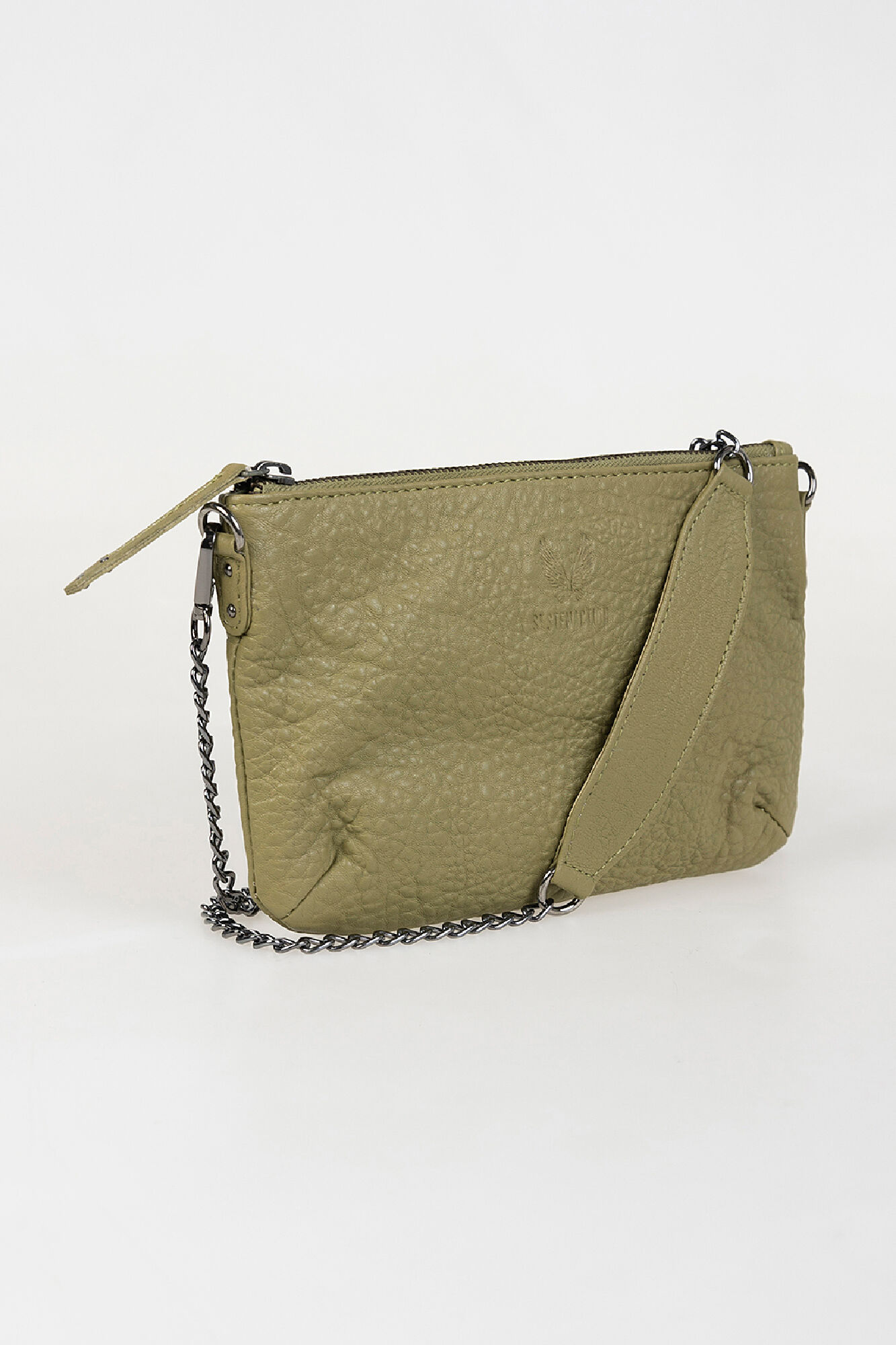 System Action Bolsa pequena de pele