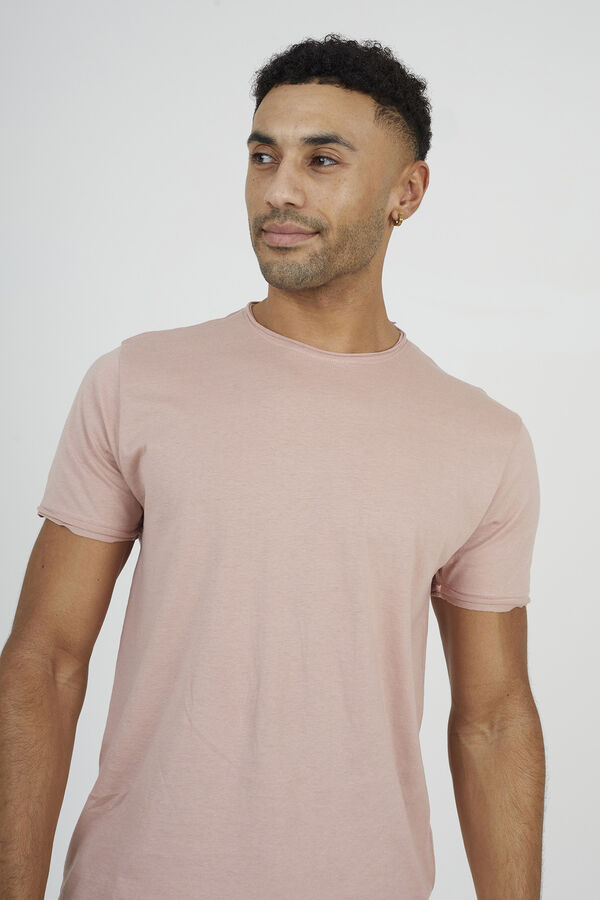 Brave Soul T-shirt b&aacute;sica de manga curta rosa