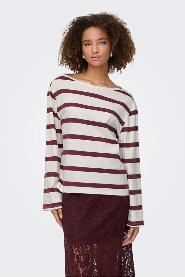 JDY Camiseta manga larga blanco