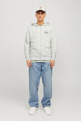 Jack & Jones Sweatshirt com capuz padr&atilde;o branco