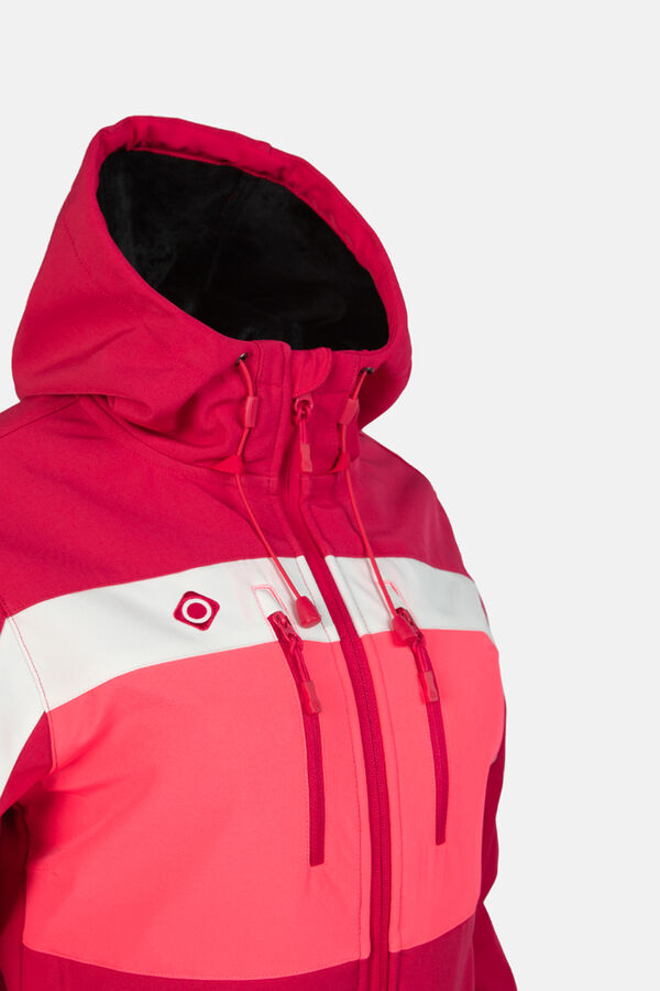 Izas Jaqueta corta-vento softshell com capuz rosa