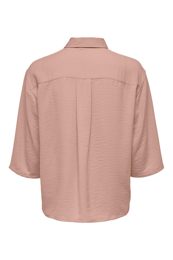 JDY Camisa manga 3/4 botones rosa